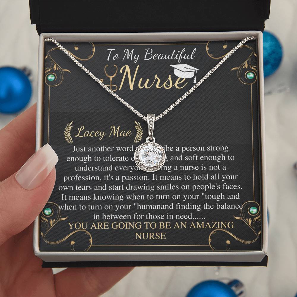 Personalized Graduation Gift for Nurse, New Nurse Gift, Nursing Graduation Gift Necklace, Nurse Gift for Graduation, Christmas Gift for Her Lacey Mae