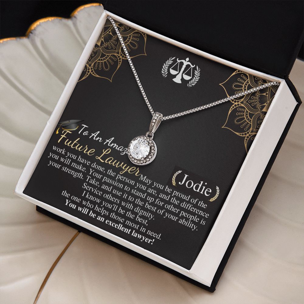 Law Student Gift, Future Lawyer Gift Necklace, Law School Graduation Gift, Lawyer Graduation gift for her, Personalized Necklace gift Jodie
