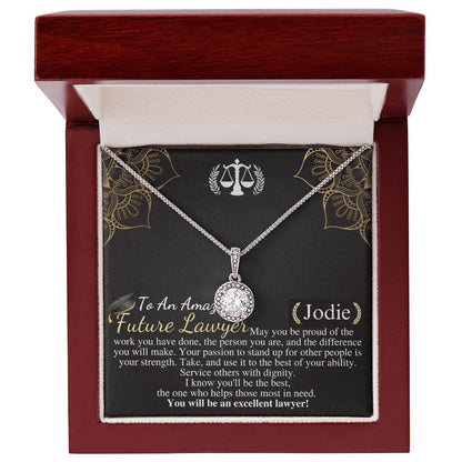 Law Student Gift, Future Lawyer Gift Necklace, Law School Graduation Gift, Lawyer Graduation gift for her, Personalized Necklace gift Jodie
