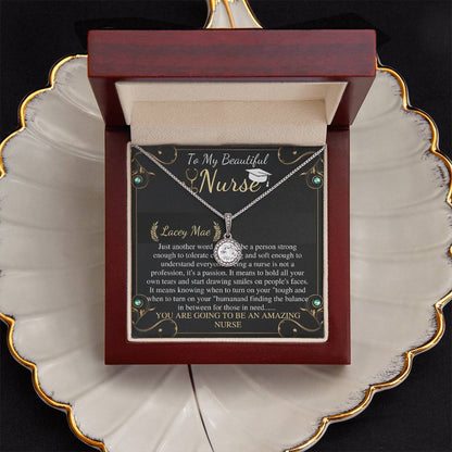 Personalized Graduation Gift for Nurse, New Nurse Gift, Nursing Graduation Gift Necklace, Nurse Gift for Graduation, Christmas Gift for Her Lacey Mae