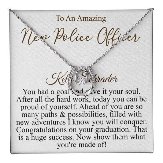 Police Academy Graduation Gifts, Necklace Graduation Gift, Graduate Gift For Daughter, Necklace Gift For Graduate, Police Graduation Gift Kelli Schrader