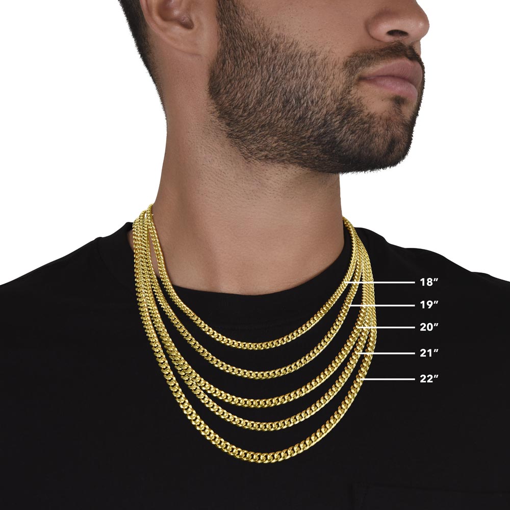 To My Man Necklace - Cuban Chain Necklace for Boyfriend, Husband, or Fiancé | Perfect Gift for Him | Christmas & Valentine's Day Gift for Boyfriend, Husband, or Fiancé 2