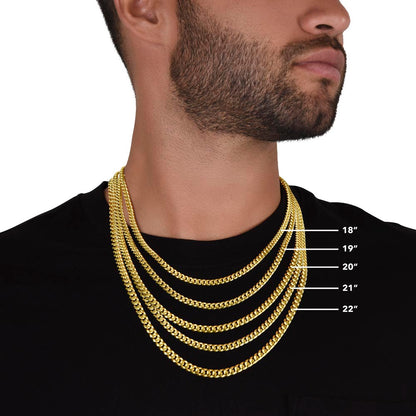 To My Man Necklace - Cuban Chain Necklace for Boyfriend, Husband, or Fiancé | Perfect Gift for Him | Christmas & Valentine's Day Gift for Boyfriend, Husband, or Fiancé 2