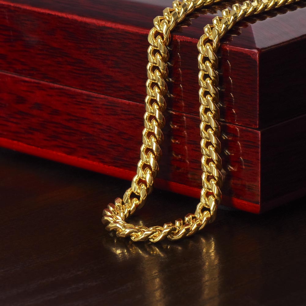 To My Man Necklace - Cuban Chain Necklace for Boyfriend, Husband, or Fiancé | Perfect Gift for Him | Christmas & Valentine's Day Gift for Boyfriend, Husband, or Fiancé 2