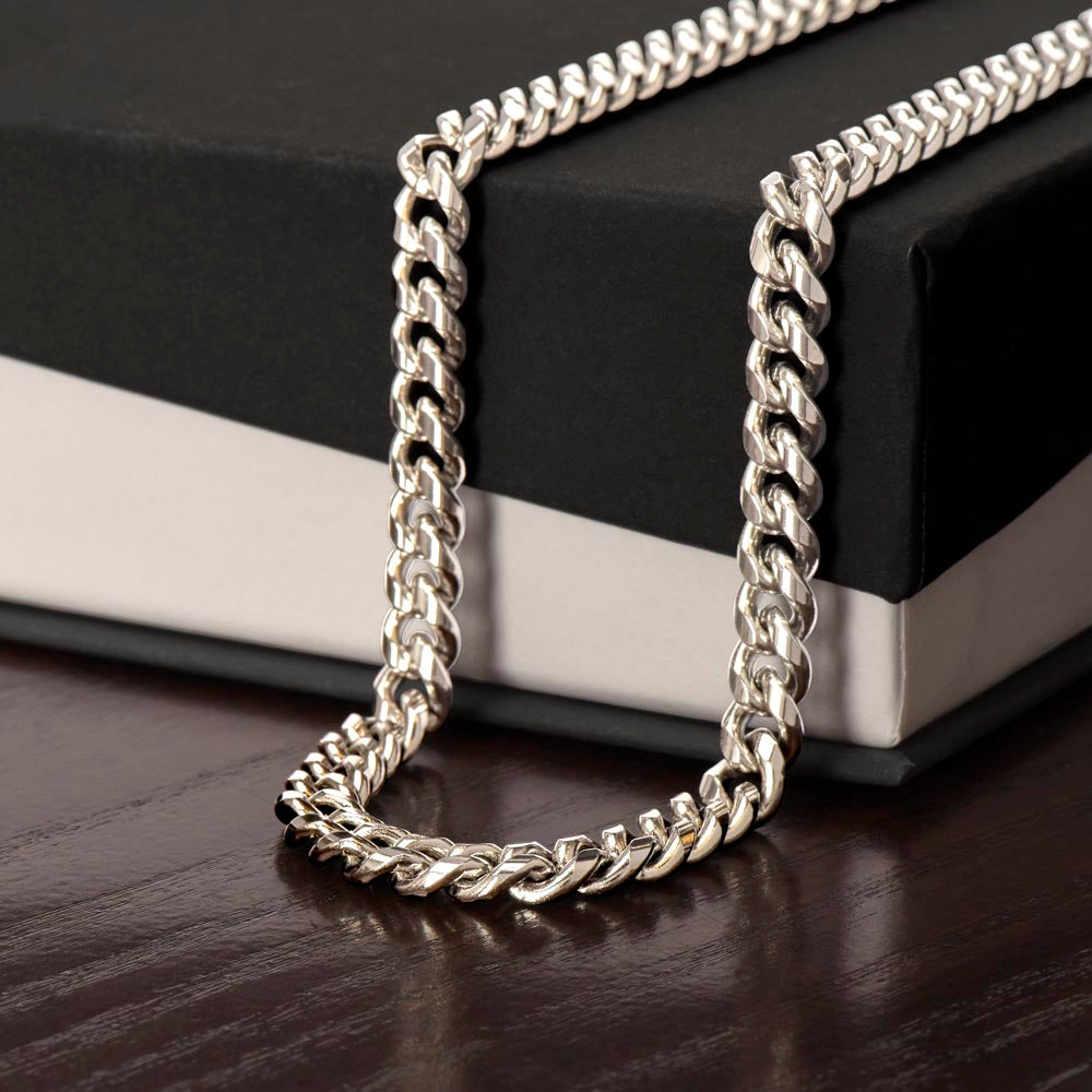 To My Man Necklace - Cuban Chain Necklace for Boyfriend, Husband, or Fiancé | Perfect Gift for Him | Christmas & Valentine's Day Gift for Boyfriend, Husband, or Fiancé 3
