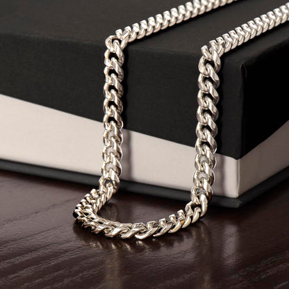 To My Man Necklace - Cuban Chain Necklace for Boyfriend, Husband, or Fiancé | Perfect Gift for Him | Christmas & Valentine's Day Gift for Boyfriend, Husband, or Fiancé 3