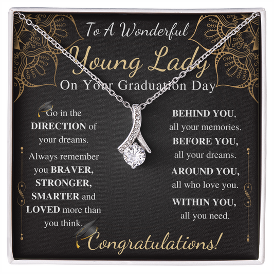 To a wonderful young lady on your graduation day alluring beauty 2026