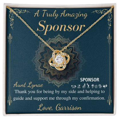 Confirmation Sponsor Gift for Women Sponsor Confirmation Necklace Gifts for Sponsors Religious Thank You Gift, Christmas Gift for Her #0743 Garrison