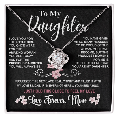 To my daughter love knot walmart