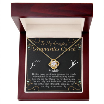 Gymnastics Coach Gift for Women | Leaving Gift for Gymnastics Coach | A Truly Amazing Gymnastics Coach Gift Necklace, Christmas Gift #0752 Maddie