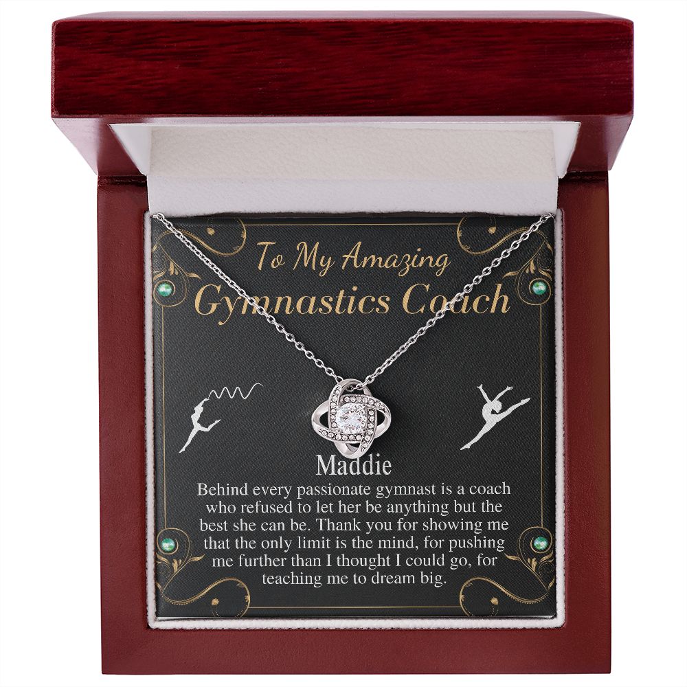 Gymnastics Coach Gift for Women | Leaving Gift for Gymnastics Coach | A Truly Amazing Gymnastics Coach Gift Necklace, Christmas Gift #0752 Maddie