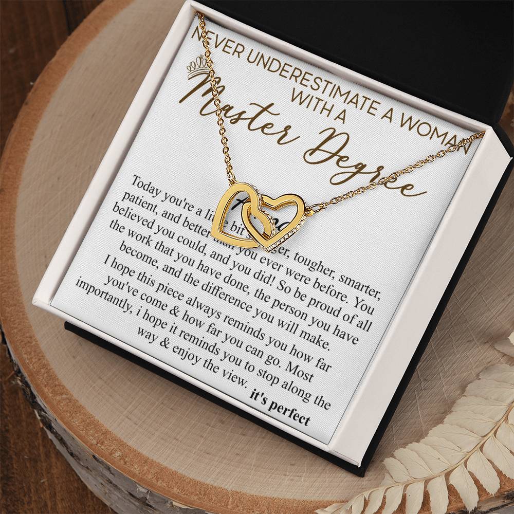 Masters Graduation Gift, Grad Gift for Her, Masters Degree Graduation, Graduation Gift Masters, Master Degree Necklace, MS MA Degree Gift Amna