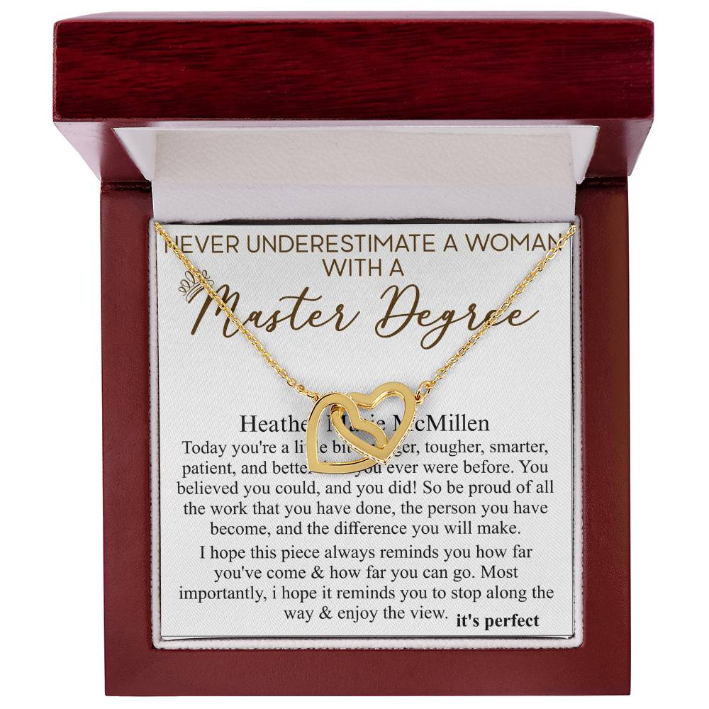 Masters Graduation Gift, Grad Gift for Her, Masters Degree Graduation, Graduation Gift Masters, Master Degree Necklace, MS MA Degree Gift Heather Marie McMillen1