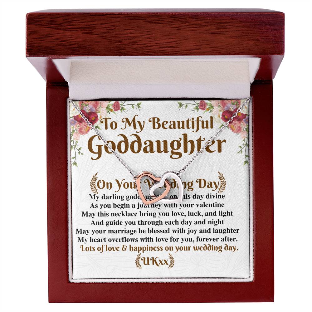 Goddaughter Wedding Day Gift From Godmother, To My Beautiful Goddaughter Gift, Goddaughter Necklace on Her Wedding, UKxx