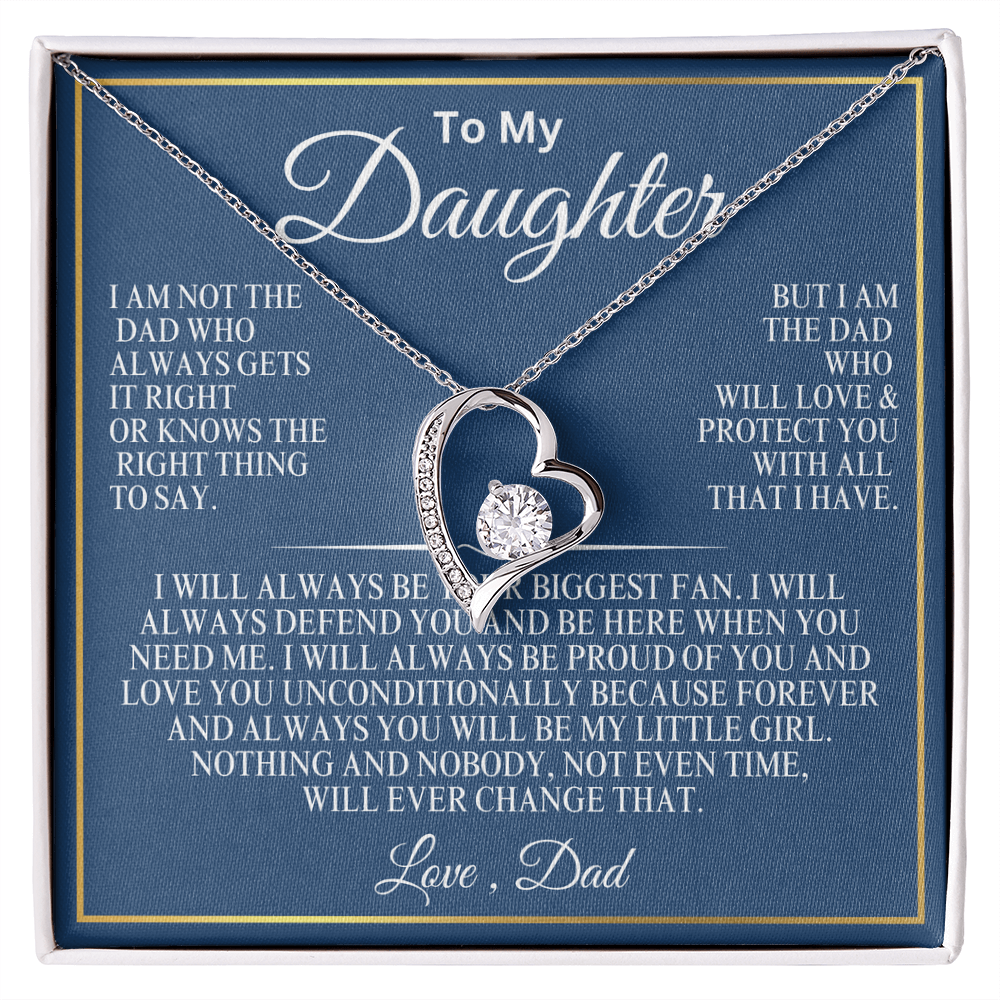 To My Daughter everlasting love necklace