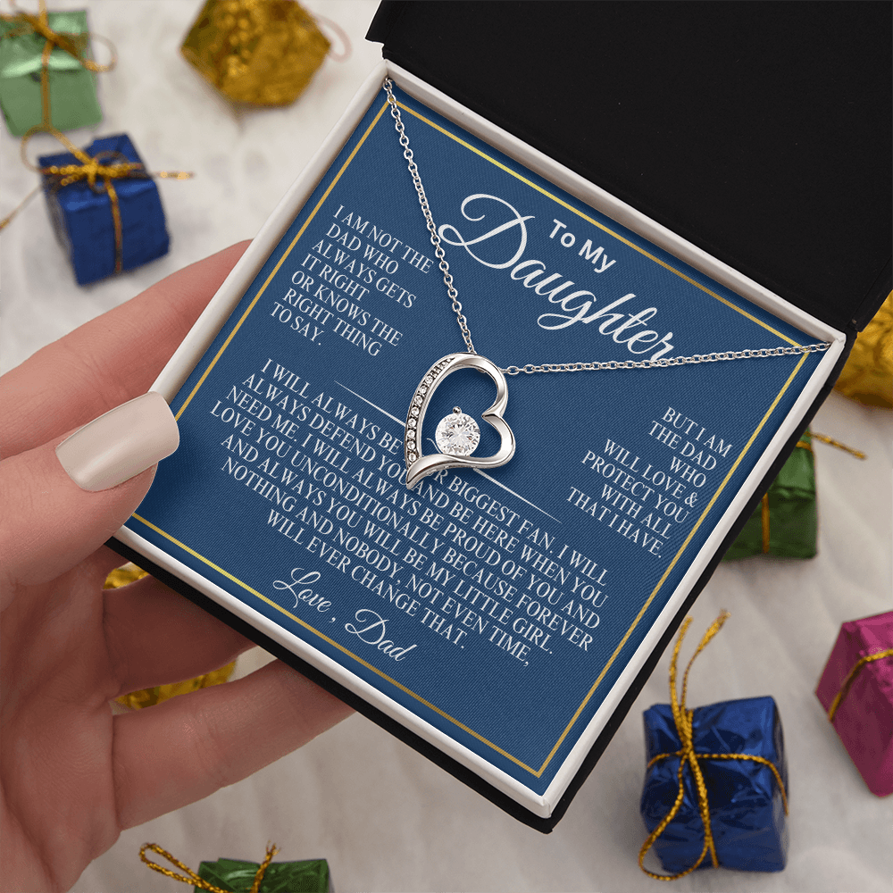 To My Daughter everlasting love necklace