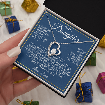 To My Daughter everlasting love necklace