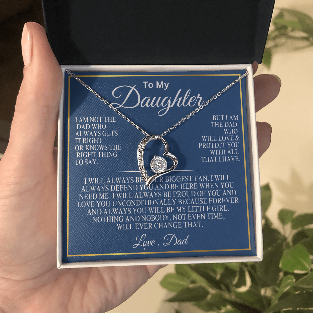 To My Daughter everlasting love necklace