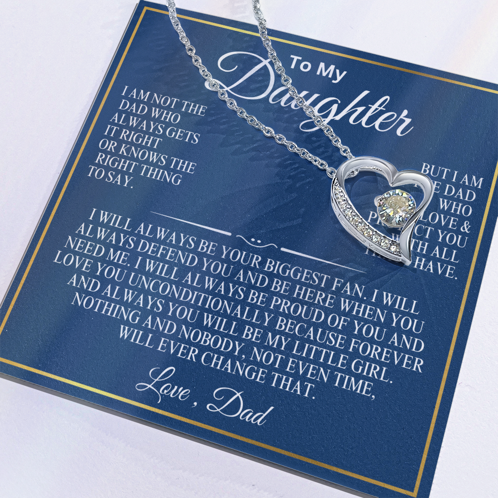 To My Daughter everlasting love necklace