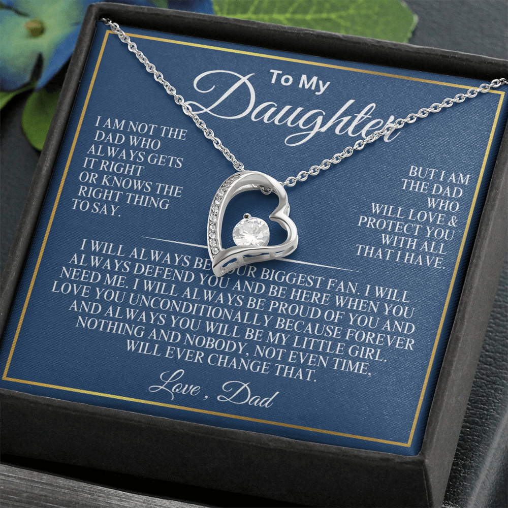 To My Daughter everlasting love necklace