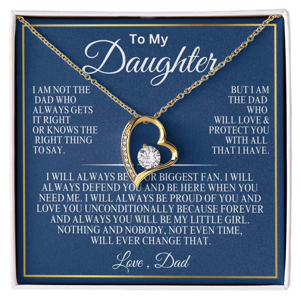 To My Daughter everlasting love necklace