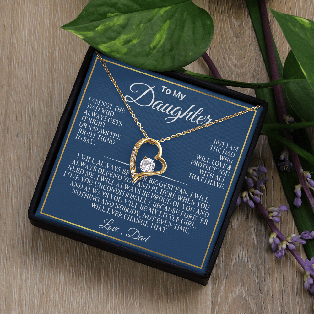 To My Daughter everlasting love necklace