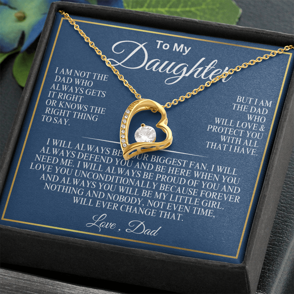 To My Daughter everlasting love necklace