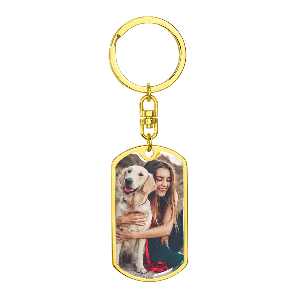 Forever In My Heart | Pet Memorial Keychain | Pet Loss Gift | Pet Sympathy Gift | Dog Photo Keychain | Dog Memorial Gift | Cat Memorial Gift
