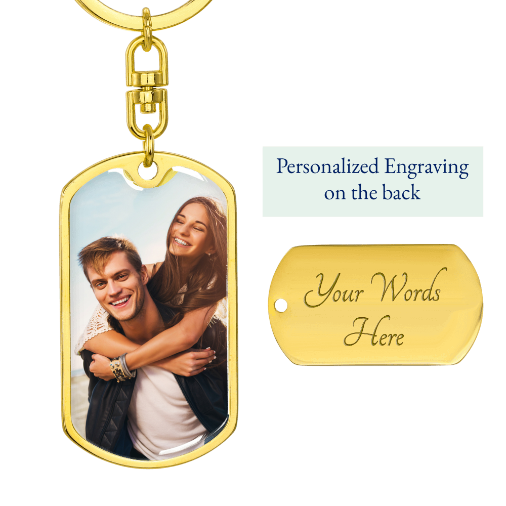 Personalized Photo Keychain For Husband, Custom Photo Keychain, Photo Keychain Engraved,Photograph Keychain,Picture Keychain Boyfriend #0936