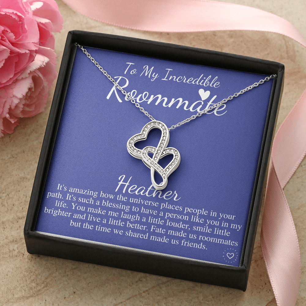 Roommate Necklace Gift, College Roommate, Roommate Necklace, Dorm Mate Gift Idea, Roomie Birthday Present, Roommate Christmas gift Heather