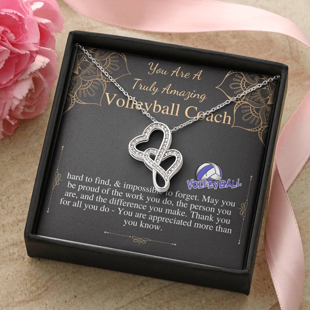 Volleyball Coach Gift | Gift for Volleyball Coach Necklace | A Truly Amazing Volleyball Coach Appreciation Gift, Coach Christmas Gift #0736