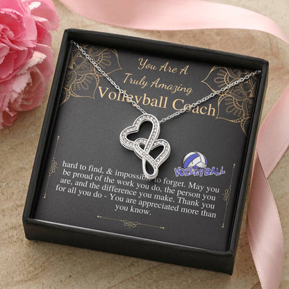 Volleyball Coach Gift | Gift for Volleyball Coach Necklace | A Truly Amazing Volleyball Coach Appreciation Gift, Coach Christmas Gift #0736