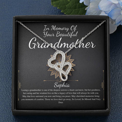 Memorial gift Grandmother Loss of Grandma In Memory of Grandma Sorry for your loss of loved one condolence gift, bereavement gift