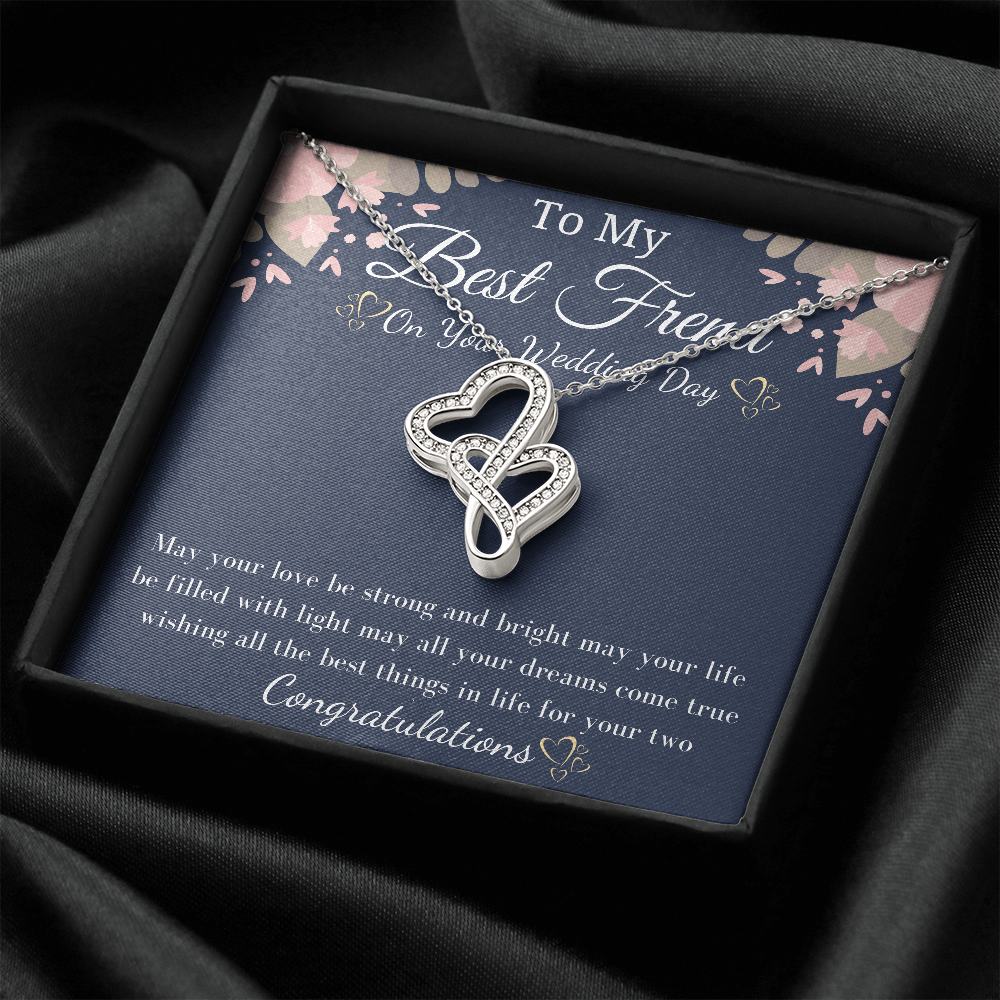 Best Friend Gift on Her Wedding Day, Best Friend to Bride Gift, Friend of the Bride Necklace, Bride Jewelry gift, Friend to Bride Necklace