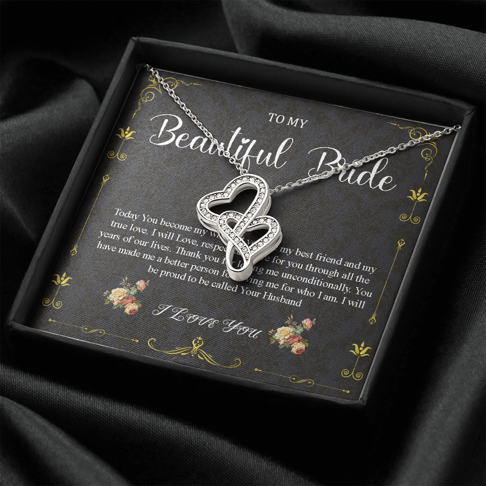 Gift for Bride Gift From Groom, Wedding Day Gift, Groom to Bride, Jewelry Gift from Groom to Bride, Beautiful Bride Necklace, To My Bride