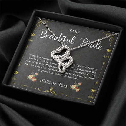 Gift for Bride Gift From Groom, Wedding Day Gift, Groom to Bride, Jewelry Gift from Groom to Bride, Beautiful Bride Necklace, To My Bride