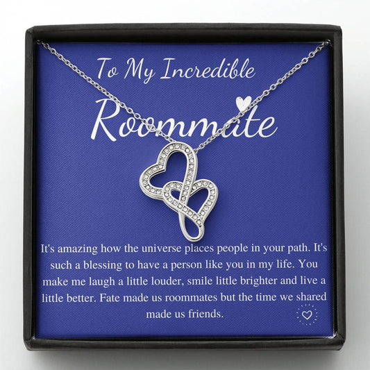 Roommate Necklace Gift, College Roommate, Roommate Necklace, Dorm Mate Gift Idea, Roomie Birthday Present, Roommate Christmas Gift #0587
