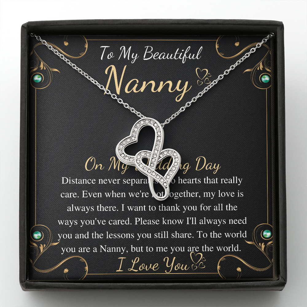 Gift To My Nanny On My Wedding Day, Gift From Bride To Grandmother On Wedding Day, Present For Nana For Granddaughter Wedding, Keepsake gift
