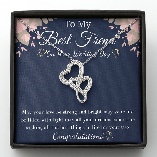 Best Friend Gift on Her Wedding Day, Best Friend to Bride Gift, Friend of the Bride Necklace, Bride Jewelry gift, Friend to Bride Necklace