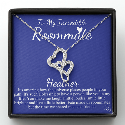 Roommate Necklace Gift, College Roommate, Roommate Necklace, Dorm Mate Gift Idea, Roomie Birthday Present, Roommate Christmas gift Heather