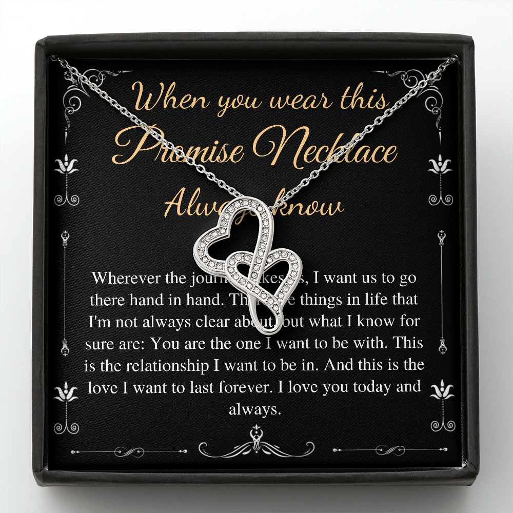 Promise gift Necklace for Girlfriend, Valentines day gift for Girlfriend, Anniversary gift for Girlfriend, necklace for girlfriend