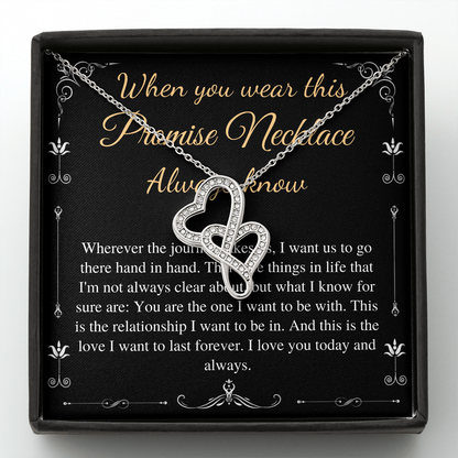 Promise gift Necklace for Girlfriend, Valentines day gift for Girlfriend, Anniversary gift for Girlfriend, necklace for girlfriend