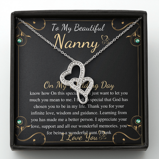 Gift To My Nanny On My Wedding Day, Gift From Bride To Grandmother On Wedding Day, Present For Nana For Granddaughter Wedding, Keepsake gift