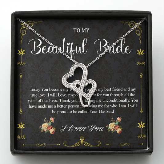 Gift for Bride Gift From Groom, Wedding Day Gift, Groom to Bride, Jewelry Gift from Groom to Bride, Beautiful Bride Necklace, To My Bride