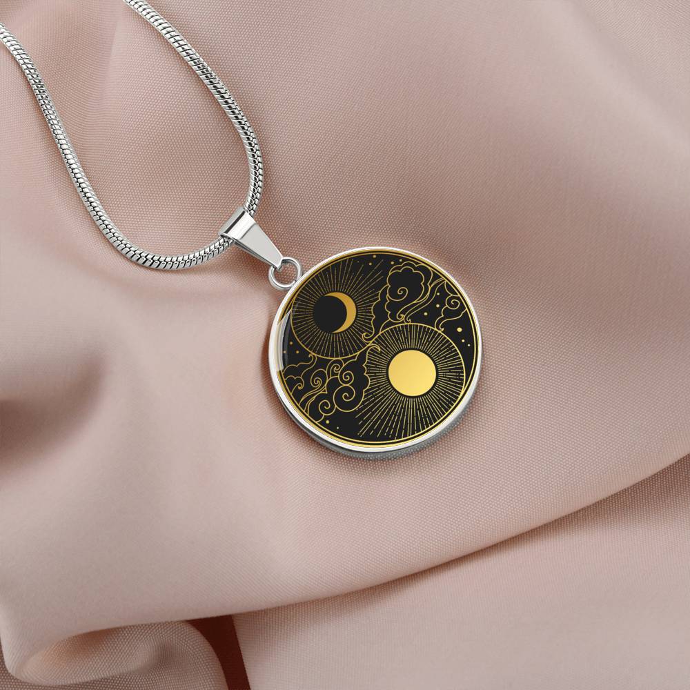 Moon Necklace, Luna Necklace, Witchy Necklace, Full Moon & New Moon Choker Necklace, Celestial Necklace, Lunar Jewelry, Gift for Witch #0834