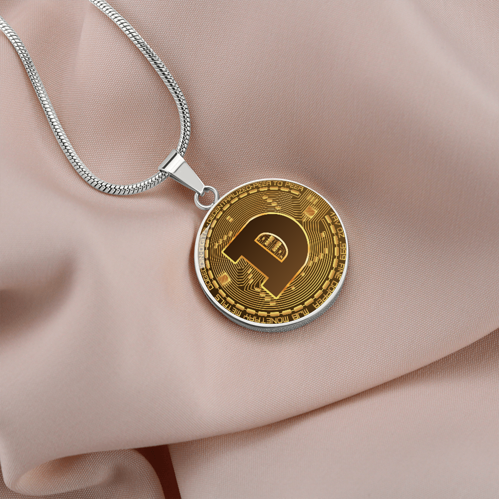 Dogecoin (DOGE) Necklace Crypto Coin | Dogecoin Coin | Gold Dogecoin Pendant, Doge Lover, Crypto Gift For Boyfriend, Crypto Lover Gift #0930