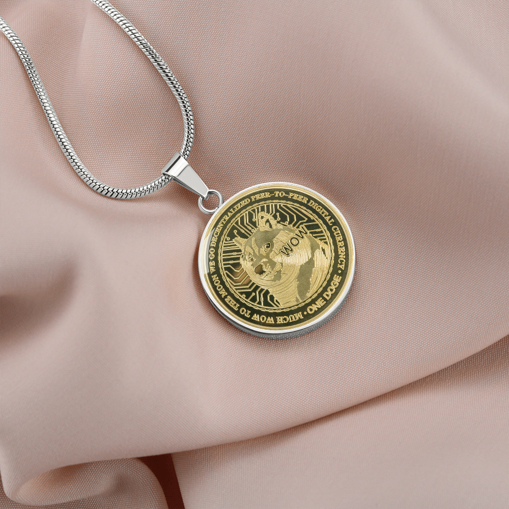 Dogecoin (DOGE) Neckalce Crypto Coin | Dogecoin Coin | Gold Dogecoin Pendant, Doge Lover, Crypto Gift For Boyfriend, Crypto Lover Gift #0931 good one
