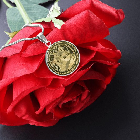 Dogecoin (DOGE) Neckalce Crypto Coin | Dogecoin Coin | Gold Dogecoin Pendant, Doge Lover, Crypto Gift For Boyfriend, Crypto Lover Gift #0931