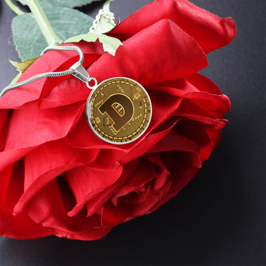 Dogecoin (DOGE) Necklace Crypto Coin | Dogecoin Coin | Gold Dogecoin Pendant, Doge Lover, Crypto Gift For Boyfriend, Crypto Lover Gift #0930