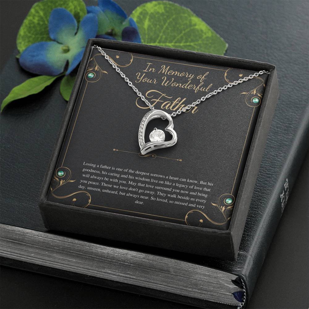Loss of Father Gift, Dad Memorial Gift Dad condolence gift, Grief Gift, Father Remembrance Necklace, Sorry for your loss , bereavement gift
